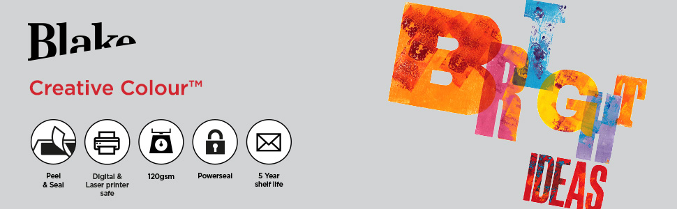 Blake Creative Colour C5 162 x 229 mm 120 gsm Peel & Seal Wallet Envelopes (45301) Baby Pink - Pack of 25 7 Creative Colour