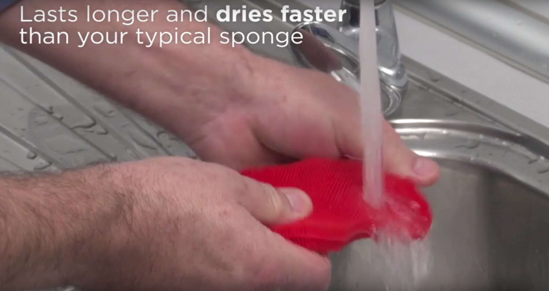 Kuhn Rikon Stay Clean Silicone Scrubber, Red Amazon.ca Home & Kitchen