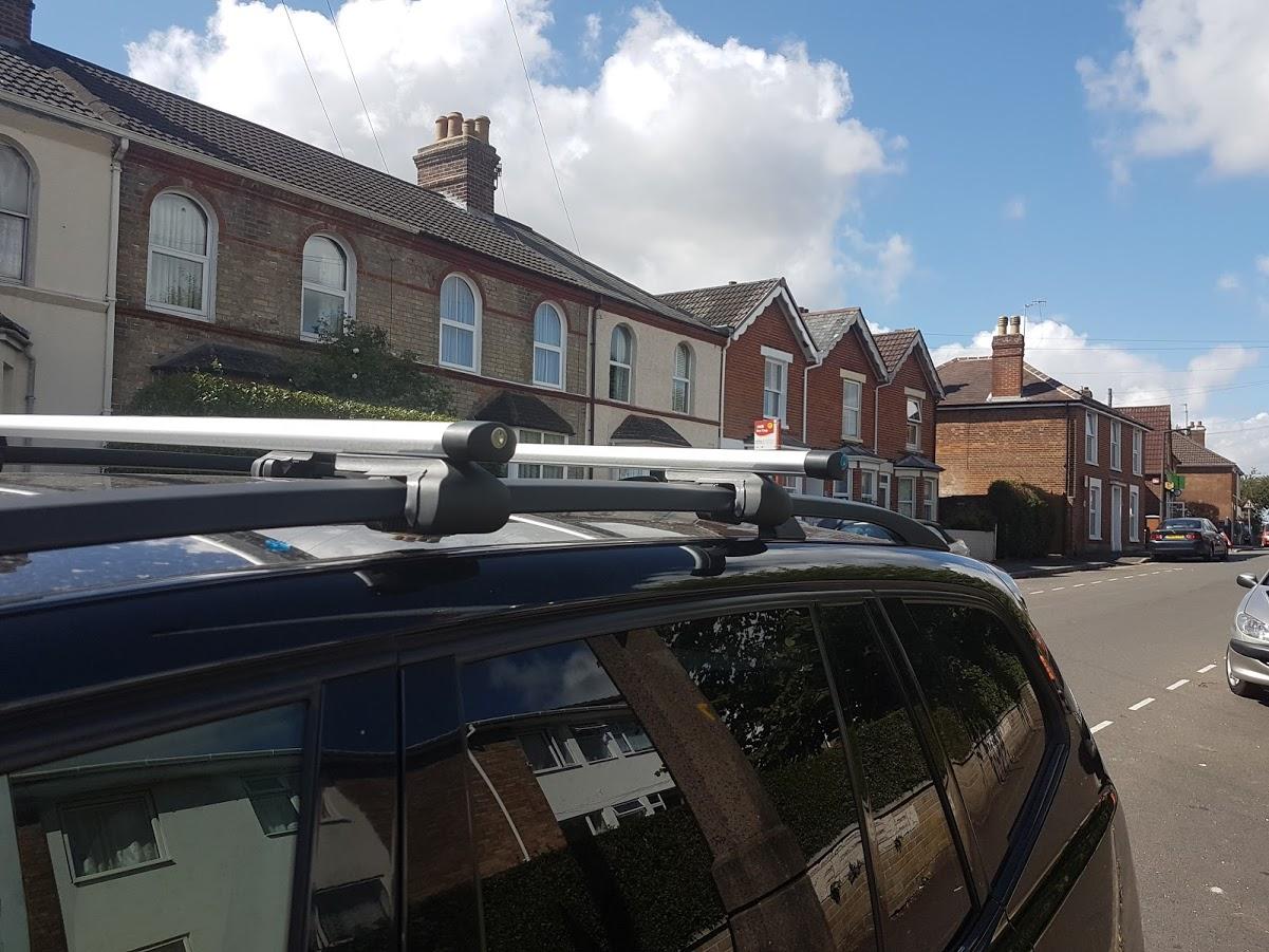 Summit SUM002 Roof Bar to Fit Cars with Running Rails, Aluminium 1.2m