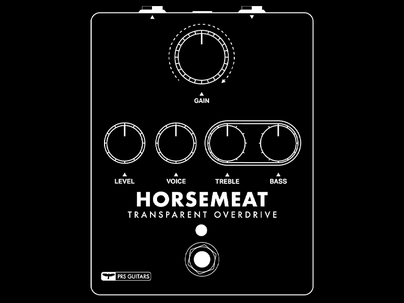 PRS HORSEMEAT エフェクター OVER DRIVE PRS Horsemeat Transparent Overdrive Pedal | Sweetwater