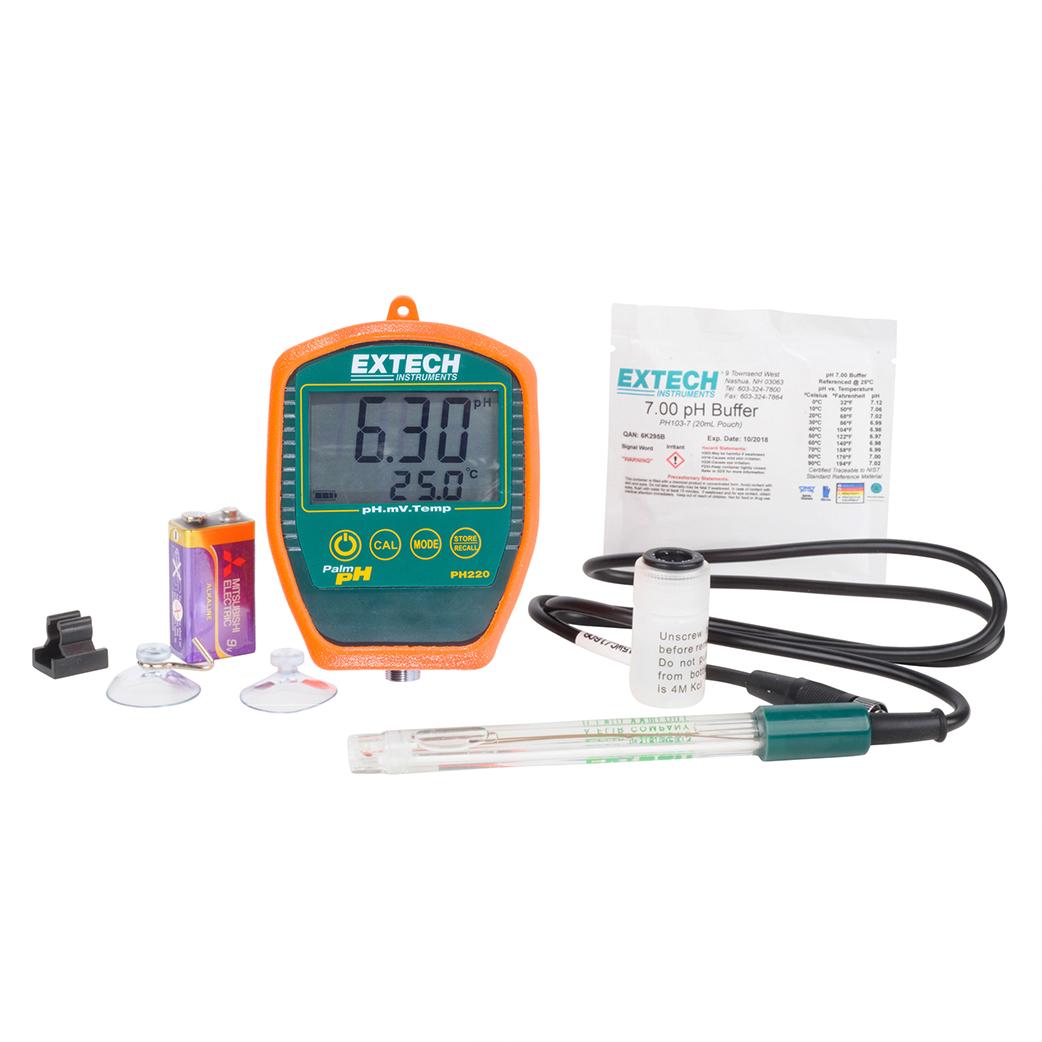 Extech PH220C pH Meter, Palm pH with Cabled Electrode Amazon.ca
