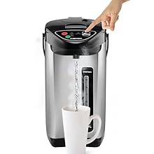 stainless steel water boiler warmer electric thermo pot instant hot beverage dispenser coffee urn