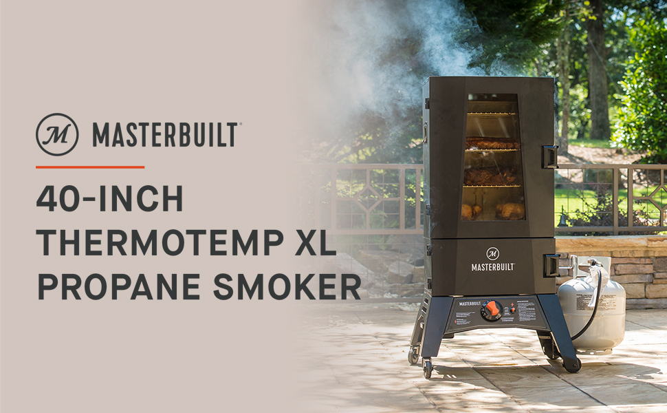 Masterbuilt MB20051316 Propane Smoker with Thermotemp Control, 40 inch