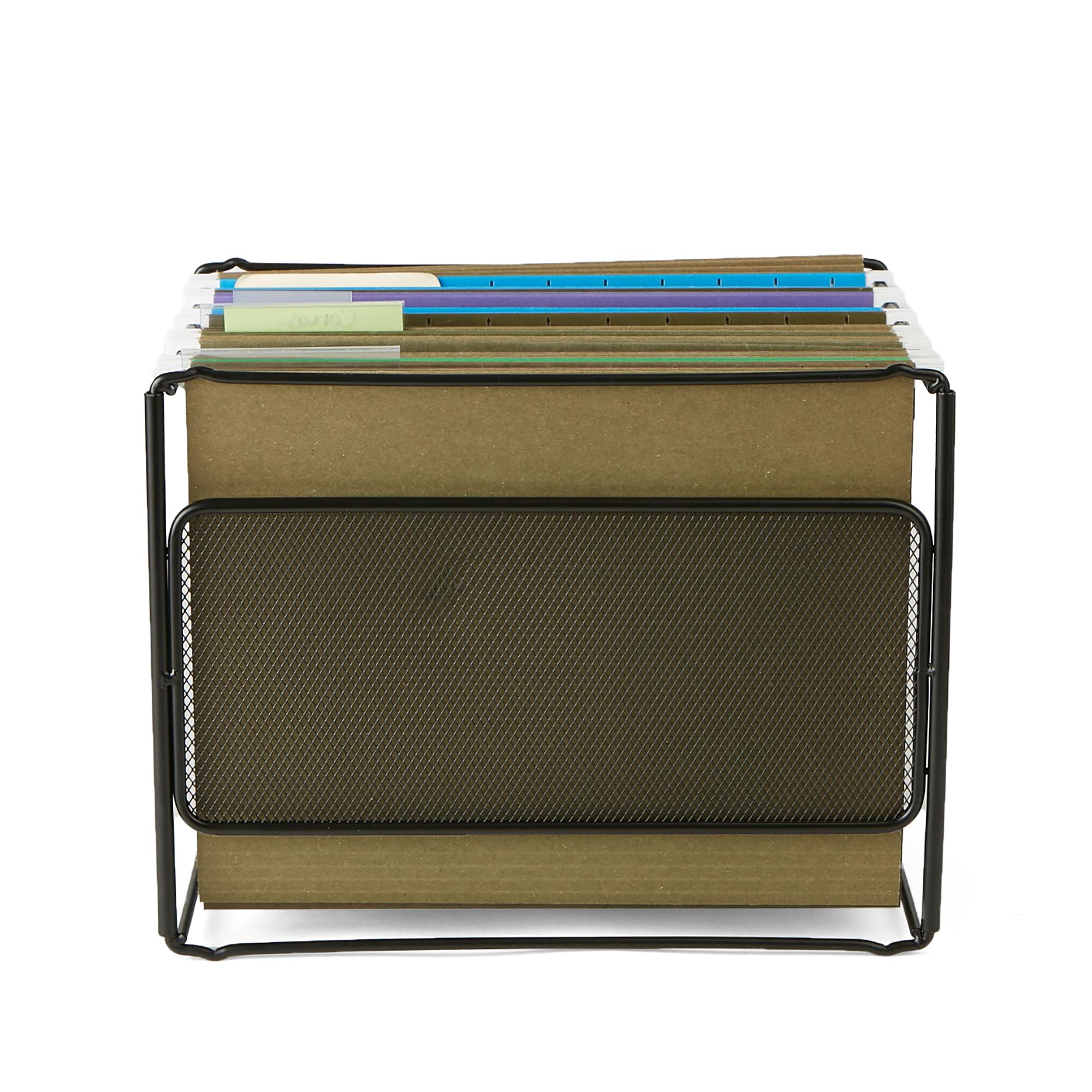 Mind Reader BOXFILEBLK Hanging Metal File Box, Black Amazon.ca Home