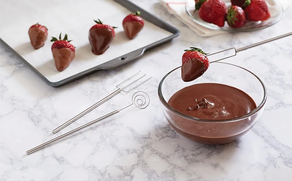 Fox Run 3Piece Chocolate Dipping Set, 0.5 x 5 x 13 inches