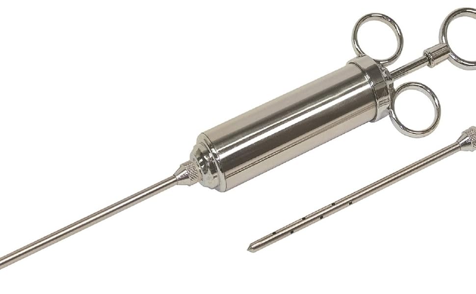Bayou Classic 5011 2Ounce StainlessSteel Seasoning Injector with Marinade Needles Amazon.ca