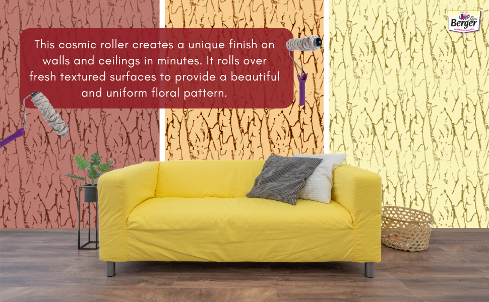 Berger Paints Silk Illusion Tool Cosmic Roller & Cosmic Cloth for Wall