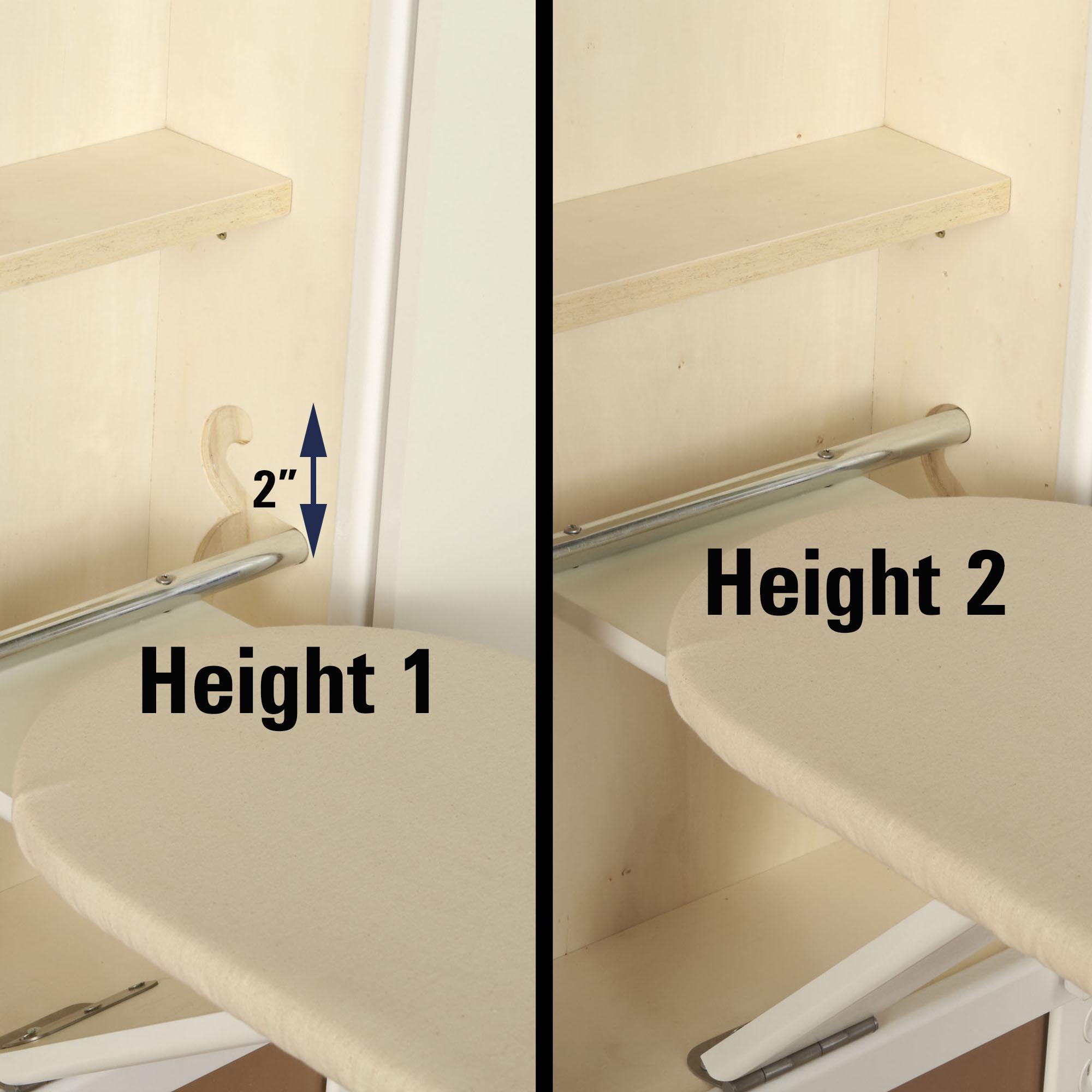 Household Essentials 182001 STOW AWAY InWall Ironing Board with Built In