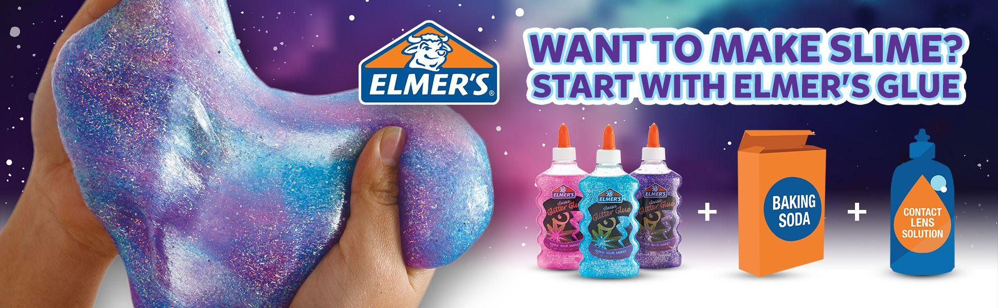 Elmer's Glue Deluxe Slime Starter Kit, Clear School Glue
