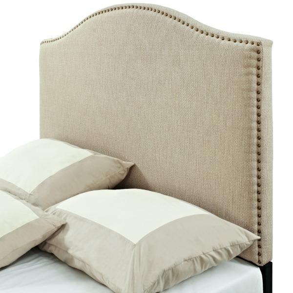 Pulaski Selma Camel Back Linen Panel Headboard, Full
