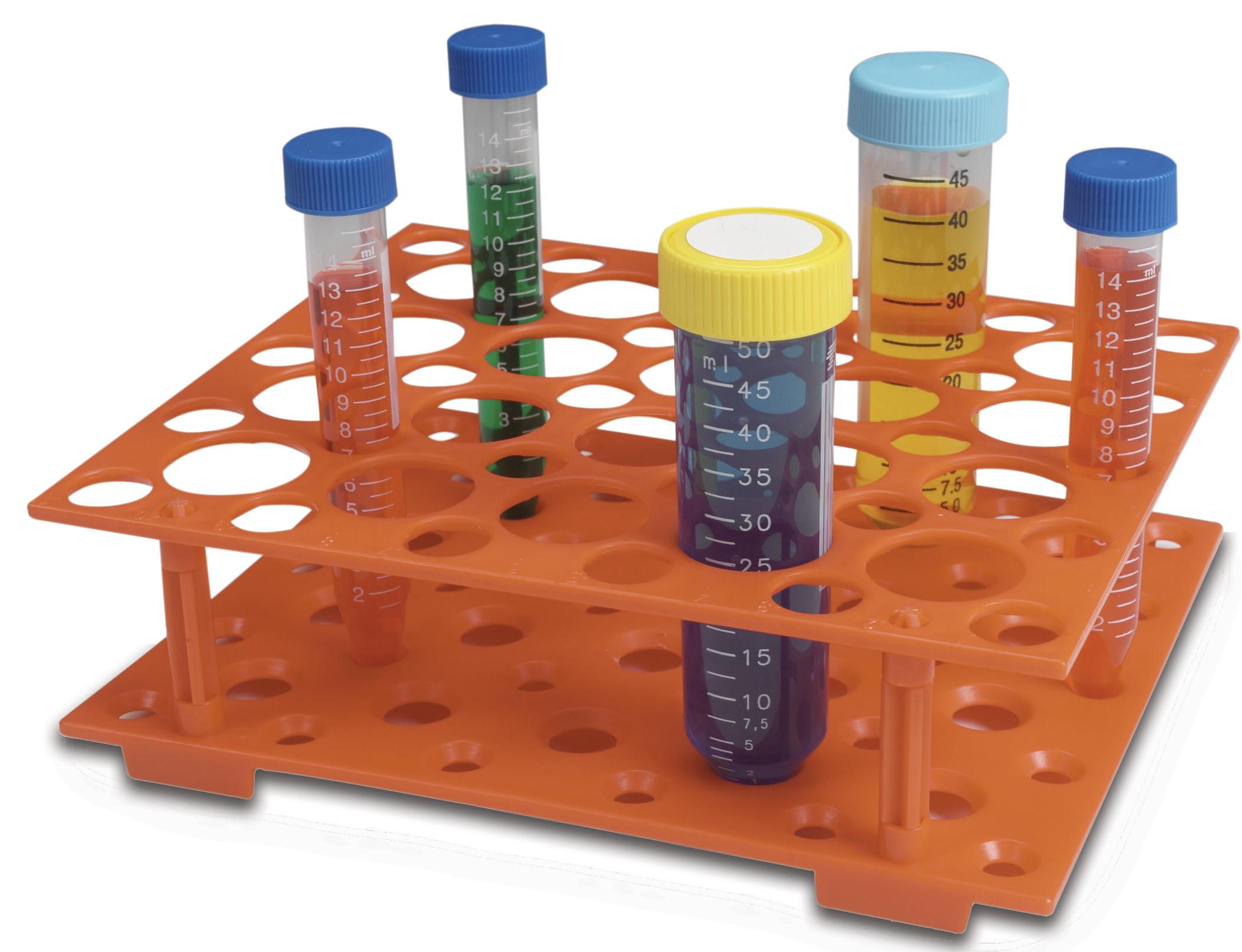 Heathrow Scientific HD24306 Orange Polypropylene Snap Together Conical