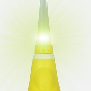 Soniclean toothbrush having LED lights