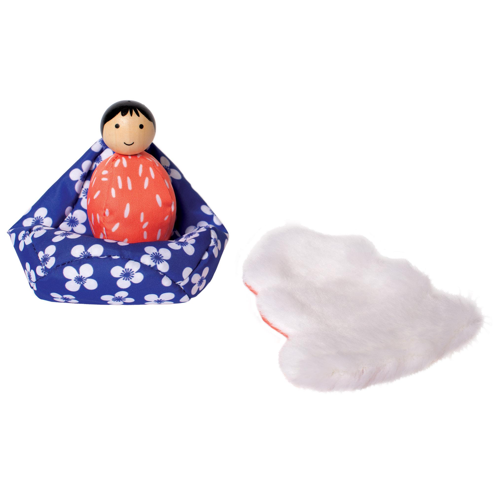 MiO Woodland + Fox & Skunk Animal Bean Bag Peg Dolls Imaginative Montessori Style