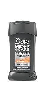 Dove Men+Care Elements Mineral Powder + Sandalwood Antiperspirant
