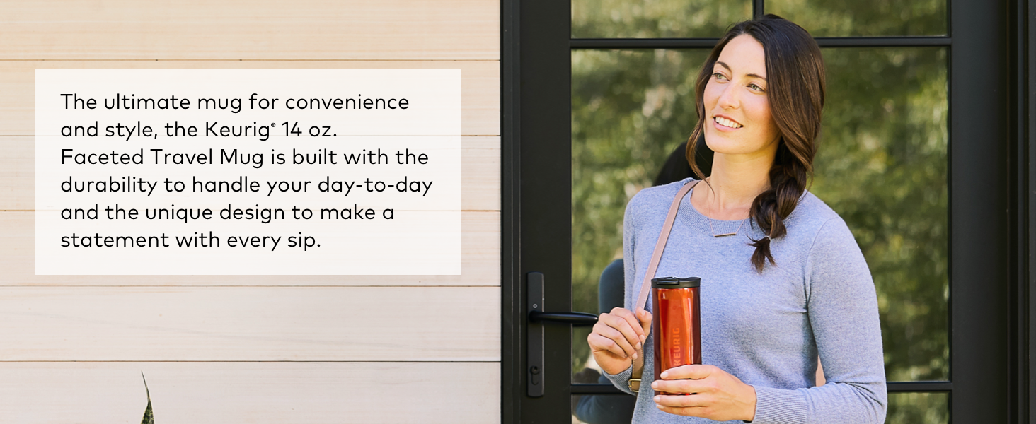 Keurig Coffee Travel Mug, Fits Under Any Keurig KCup Pod