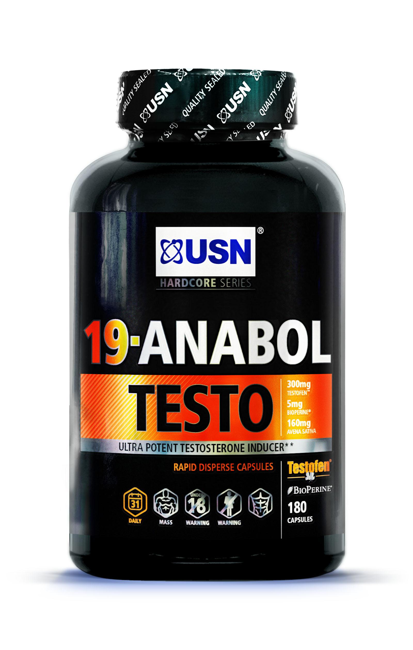 USN 19 Anabol Testo Testosterone Inducer Capsules Tub of 90 Amazon