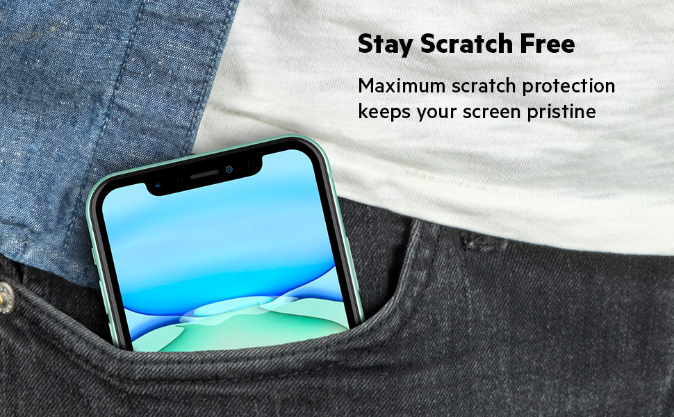 Belkin iPhone 11/XR Screen Protector 2 Pack, Tempered Glass