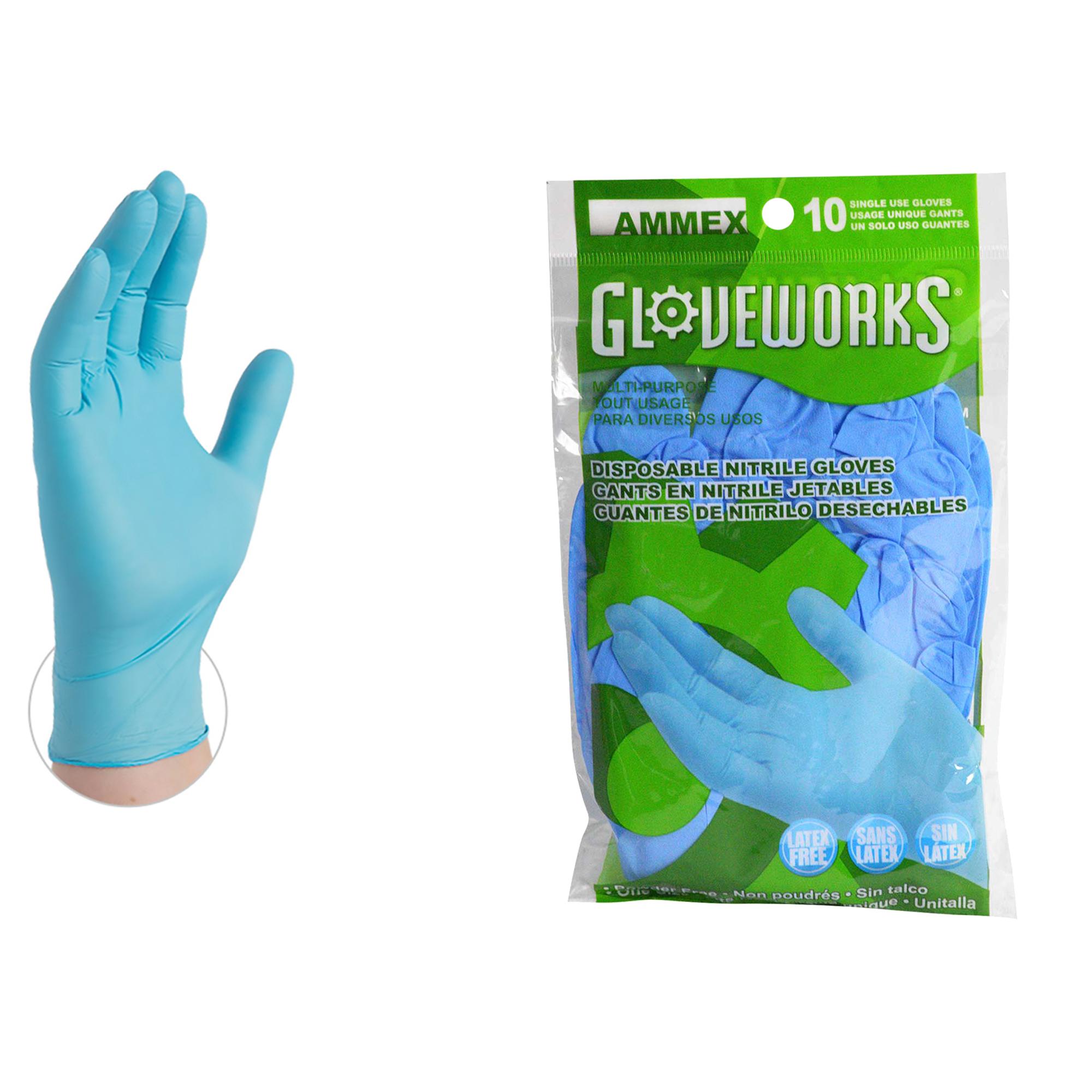 Amazon.com: AMMEX - GWN10PK - Nitrile Gloves - Gloveworks