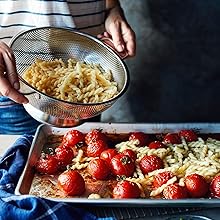 gemelli, blistered tomatoes, fresh ingredients, pasta