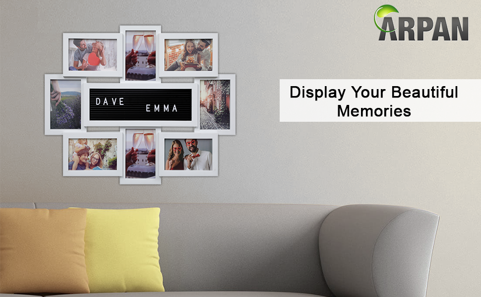 ARPAN 6x4 Glass Photo Frames Mirrored Front Picture Frame, 4 Pack, Tabletop Display pink vintage