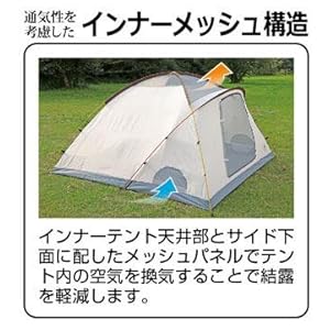 Amazon.co.jp: キャプテンスタッグ キャンプ テント エクスギア