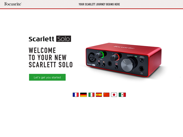 Focusrite Scarlett Solo 3rd Gen USB-C Audio Interface