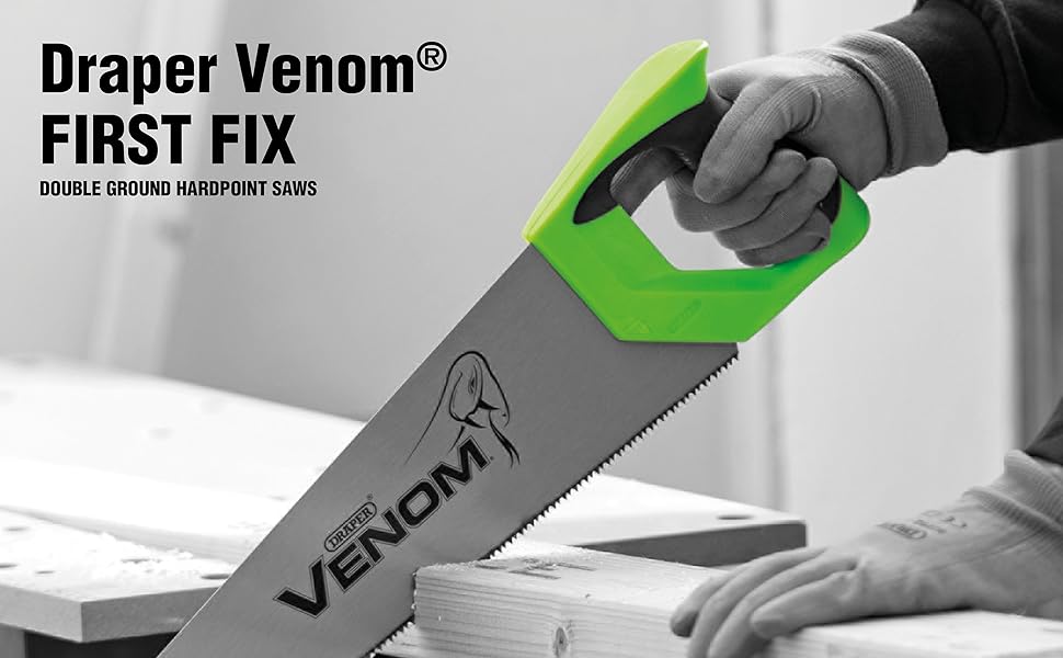 Draper Venom 82198 First Fix Double Ground Tool Box Saw (350mm) 