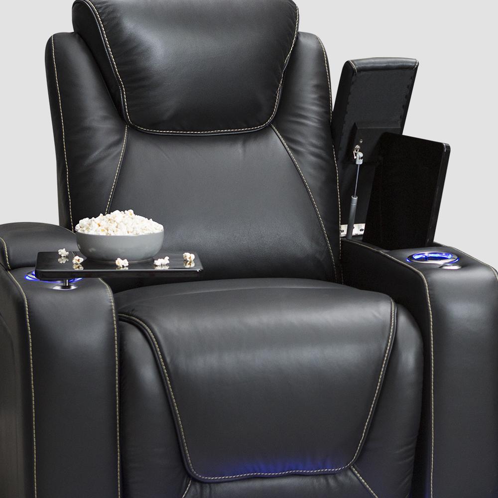 Seatcraft Equinox Leather Power Recliner with Power Lumbar Support
