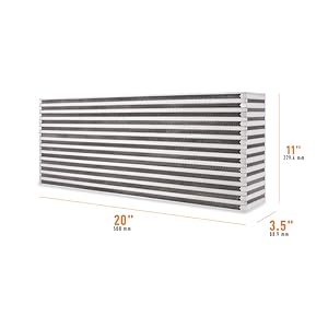 mishimoto universal intercooler core custom fabrication