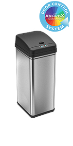 garbage can rubbish bin stainless steel waste recycle kitchen appliance home clean