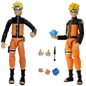 2 Naruto Figurines and accessories available on a white background