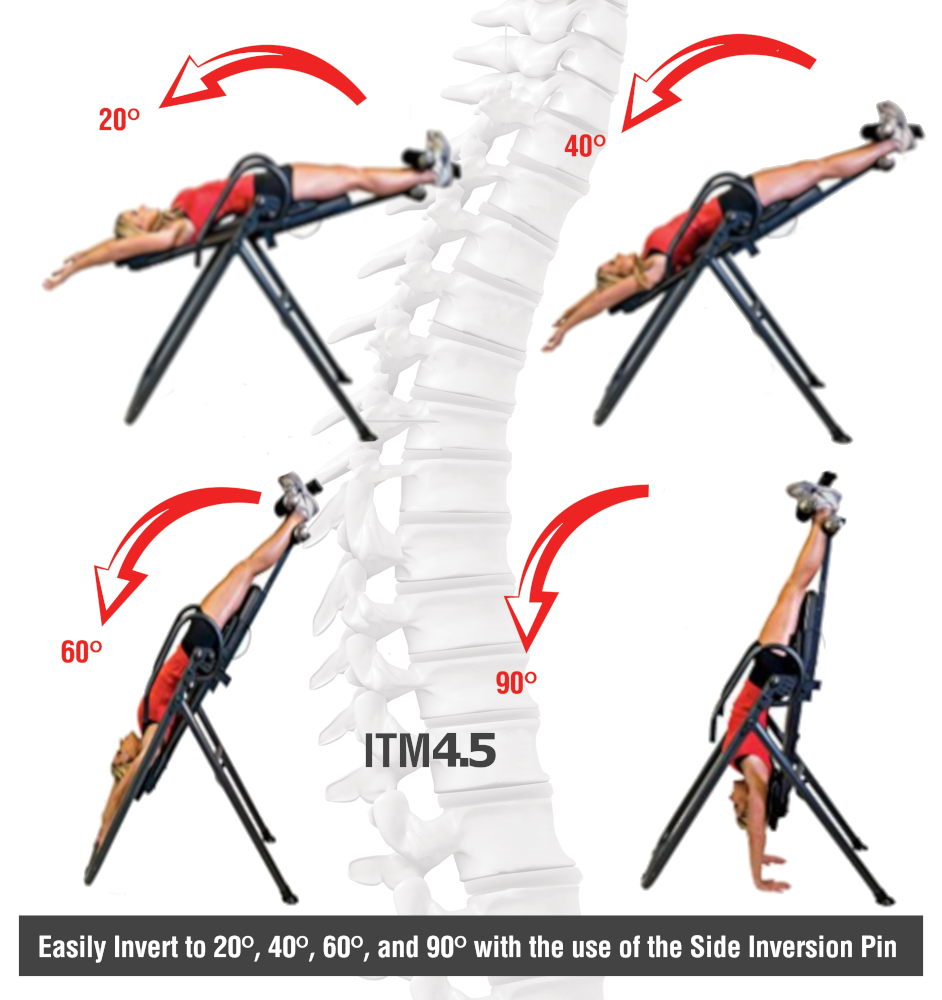 Amazon.com : Health Gear ITM4.5 Adjustable Heat & Massage Inversion ...