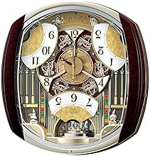 セイコー クロック 掛け時計 電波 アナログ メロディ 回転飾り 濃茶 セイコー クロック 掛け時計 電波 アナログ メロディ 回転飾り