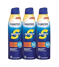 coppertone sport, spray sunscreen, spf 50, family sunscreen, sunblock, sun protection, spray, water