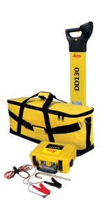 6014157 Leica DD130 Underground Utility and Cable Locator with low frequencies (512Hz – 640Hz) Depth Package