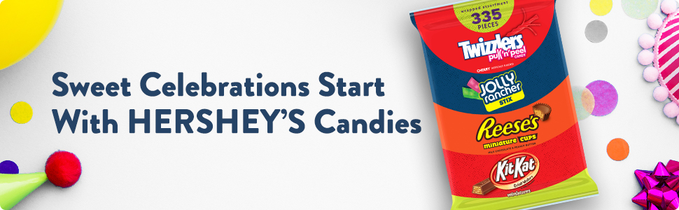 party candy, halloween candy, easter candy, twizzlers, jolly rancher, reese's, kit kat