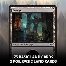 Ravncia Allegiance 75 basic land cards and 5 foil land cards