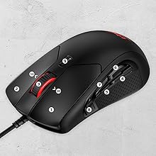 Amazon.co.jp: HyperX RGB ゲーミングマウスPulsefire Raid HX