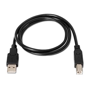 NANOCABLE 10.01.0103-BK - Cable USB 2.0 para Impresora, Tipo A/M-B ...