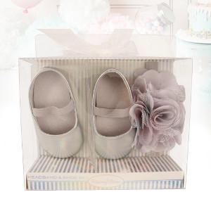 Amazon.com: Rising Star Baby Girls Shoes and Headband Gift Box Set, Pink Bow, 0-6 Months : Baby
