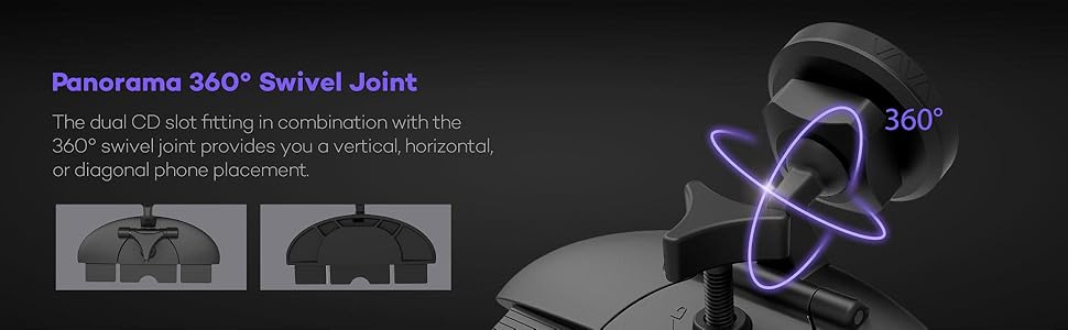 VAVA phone holder for car phone mount holder magnetic air vent cd slot dashboard cradle