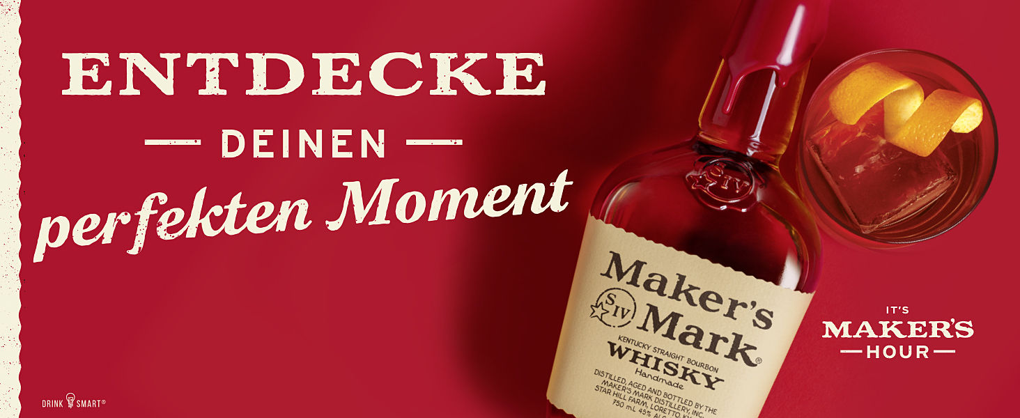 Maker's Mark handgemachter Kentucky Straight Bourbon Whisky weicher