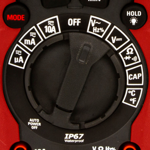 AC/DC Voltage, Current, Resistance, Temperature, Frequency, Capacitance, Continuity, Diode Test