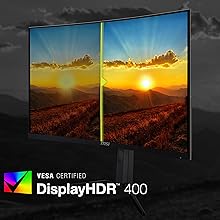 VESA Certified DisplayHDR 400