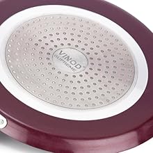 Vinod, Cookware, Frying pan, Frypan, kadai, Kadhai, Glass Lid, Induction, Dosa Tawa, Tava ,