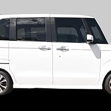 N-BOX JF3/JF4 8p ピアノブラックピラーカスタム用 保護フィルム付 トヨタ N-BOX カスタム JF3 JF4 ピラーガーニッシュ
