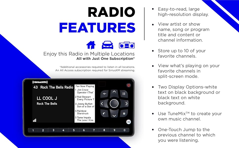 SiriusXM SXEZR1V1 XM Onyx EZR Satellite Radio Receiver with Vehicle Kit