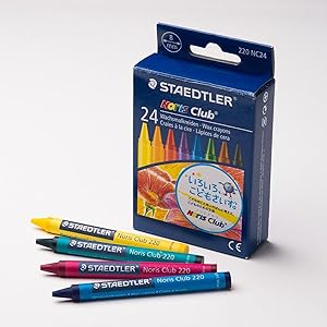 Amazon.co.jp: ステッドラー クレヨン 24色 油性クレヨン ノリス
