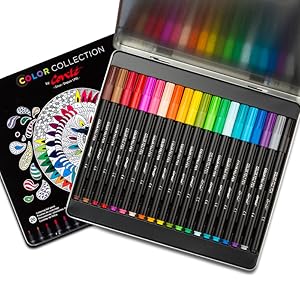 Conte Instruments Ecriture Feutres De Coloriage Couleurs Assorties Boite Metallique Edition Limitee De 20 Amazon Fr Fournitures De Bureau
