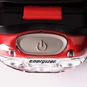 Energizer. Headlight. Headlamp. Red. 